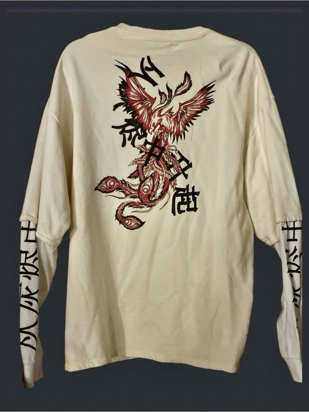 ASOS "From The Ashes" Graphic Panel Long Sleeve Crewneck Sweatshirt - Size M